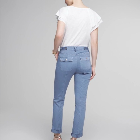 White House Black Market Light Blue Straight Leg Jeans - Picture 2 of 4